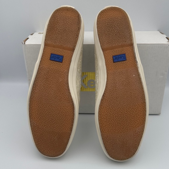 Keds Sparkly Sneakers, White, Size 9.5 - Picture 8 of 11